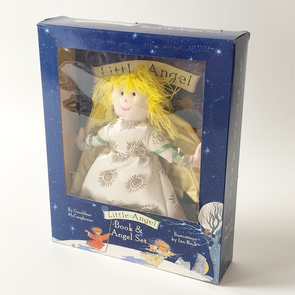 1999 Barnes and Nobles Little Angel Book & Angel Set Geraldine McCaughrean NEW - Picture 1 of 9